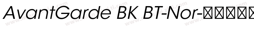 AvantGarde BK BT-Nor字体转换